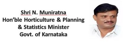 Sri N Muniratna Honorable minister for  horticulture and planning and statistics